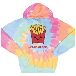 Unisex Tie-Dye Fleece Hoodie