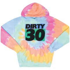 Unisex Tie-Dye Fleece Hoodie