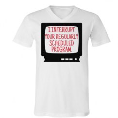 Unisex V-Neck Jersey Tee