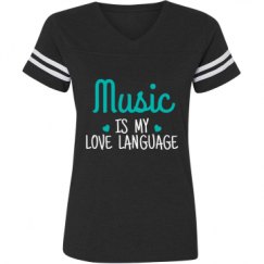 Ladies Relaxed Fit Vintage Sports Tee