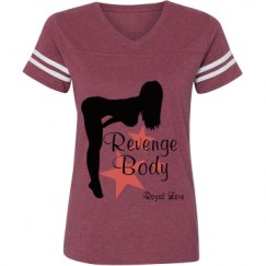 Ladies Relaxed Fit Vintage Sports Tee