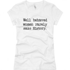 Ladies Slim Fit Basic Promo Jersey Tee