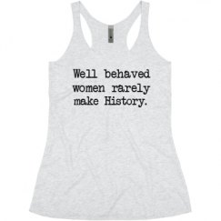 Ladies Slim Fit Super Soft Racerback Triblend Tank