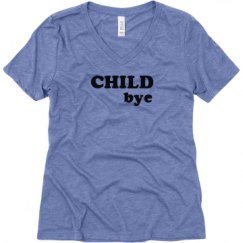 Ladies Relaxed Fit Super Soft Triblend V-Neck Tee