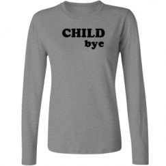 Ladies Relaxed Fit Basic Long Sleeve Tee