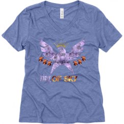 Ladies Relaxed Fit Super Soft Triblend V-Neck Tee