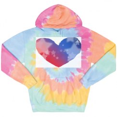Unisex Tie-Dye Fleece Hoodie