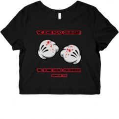 Ladies Slim Fit Crop Top Tee