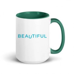 15oz Ceramic Mug with Color Inside