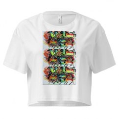 Ladies Festival Cali Crop Top Tee