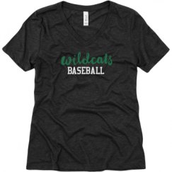 Ladies Relaxed Fit Super Soft Triblend V-Neck Tee