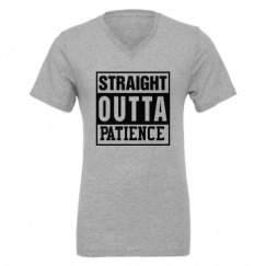 Unisex CVC Jersey V-Neck T-Shirt