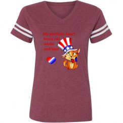 Ladies Relaxed Fit Vintage Sports Tee