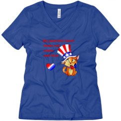 Ladies Relaxed Fit V-Neck Tee