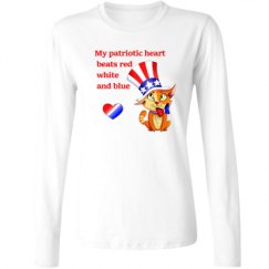 Ladies Relaxed Fit Basic Long Sleeve Tee