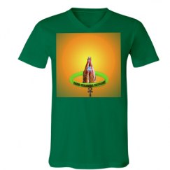 Unisex V-Neck Jersey Tee