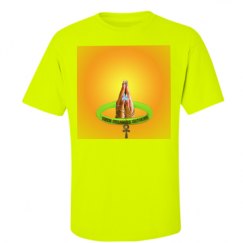 Unisex Ultra Cotton Safety Neon Crewneck Tee