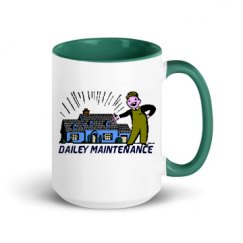 15oz Ceramic Mug with Color Inside