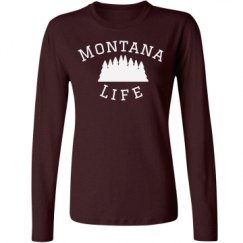 Ladies Relaxed Fit Basic Long Sleeve Tee