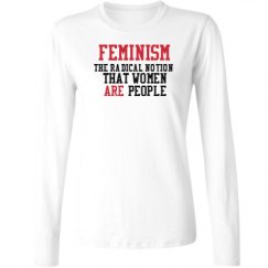 Ladies Relaxed Fit Basic Long Sleeve Tee