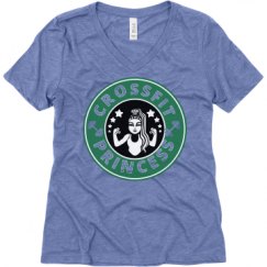 Ladies Relaxed Fit Super Soft Triblend V-Neck Tee