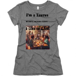 Ladies Slim Fit Super Soft Triblend Tee