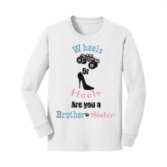Wheels or Heels Long Sleeve Youth Unisex