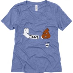 Ladies Relaxed Fit Super Soft Triblend V-Neck Tee