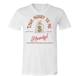 Unisex V-Neck Jersey Tee