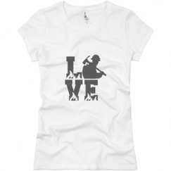 Ladies Slim Fit Basic Promo Jersey Tee