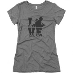 Ladies Slim Fit Super Soft Triblend Tee