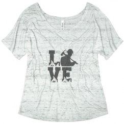 Ladies Flowy Slouchy Tee