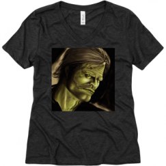 Ladies Relaxed Fit Super Soft Triblend V-Neck Tee