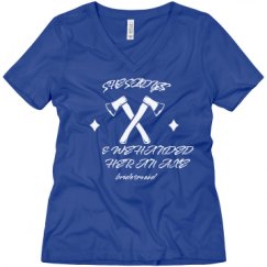 Ladies Relaxed Fit V-Neck Tee