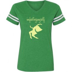 Ladies Relaxed Fit Vintage Sports Tee