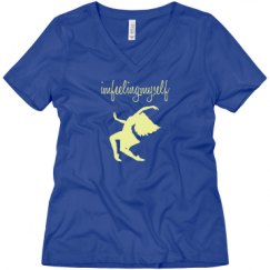 Ladies Relaxed Fit V-Neck Tee