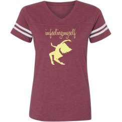 Ladies Relaxed Fit Vintage Sports Tee