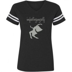 Ladies Relaxed Fit Vintage Sports Tee