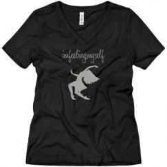 Ladies Relaxed Fit V-Neck Tee