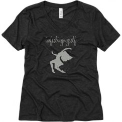 Ladies Relaxed Fit Super Soft Triblend V-Neck Tee