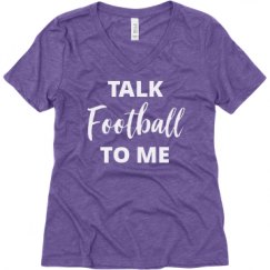 Ladies Relaxed Fit Super Soft Triblend V-Neck Tee