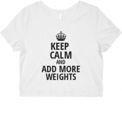 Ladies Slim Fit Crop Top Tee