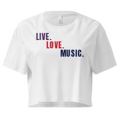 Ladies Festival Cali Crop Top Tee