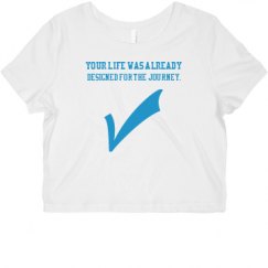 Ladies Slim Fit Crop Top Tee