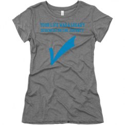 Ladies Slim Fit Super Soft Triblend Tee