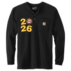 Unisex Carhartt Long Sleeve Henley Tee 