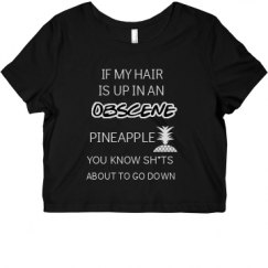 Ladies Slim Fit Crop Top Tee