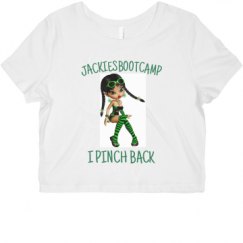 Ladies Slim Fit Crop Top Tee