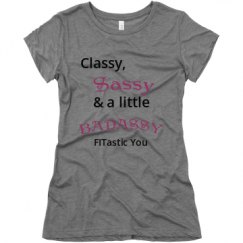 Ladies Slim Fit Super Soft Triblend Tee
