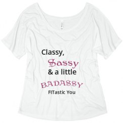 Ladies Flowy Slouchy Tee